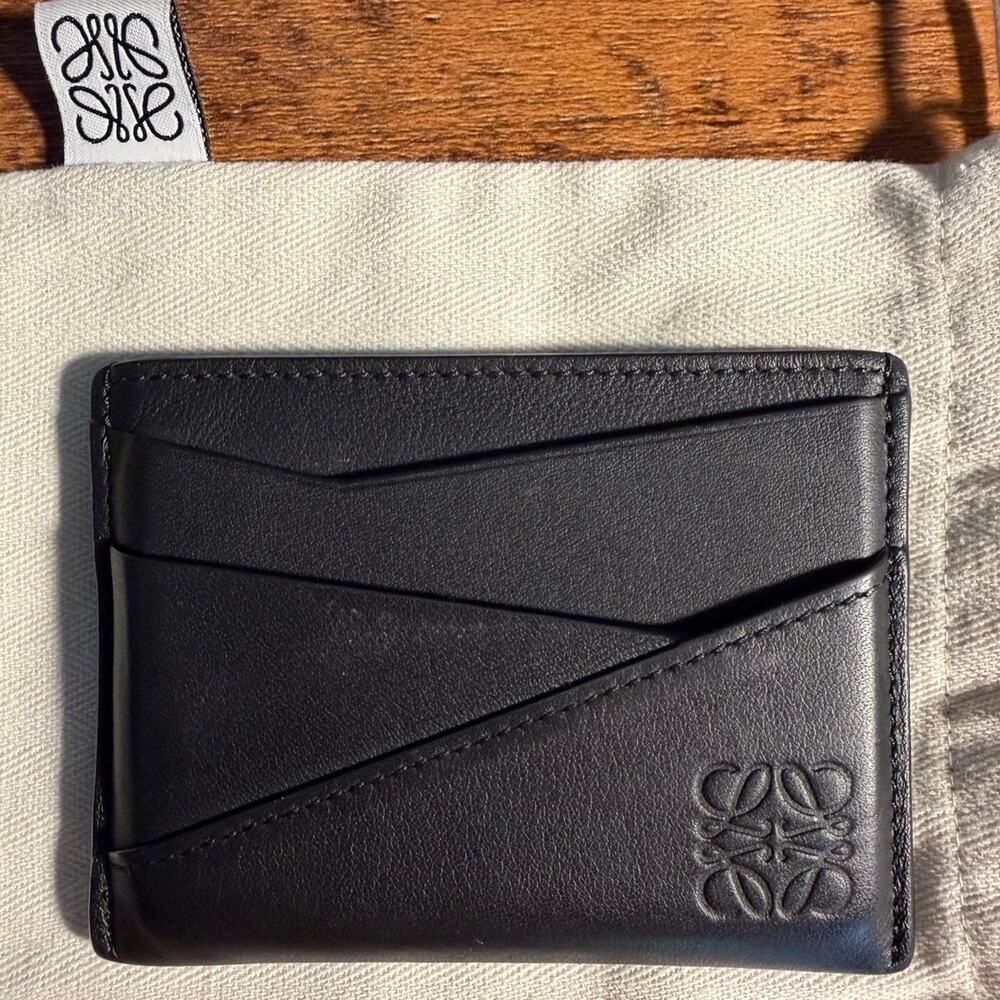unisex LOEWE puzzle plain cardholder in classic leather calfskin [OS]